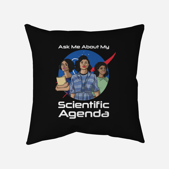 Scientific Agenda-none removable cover w insert throw pillow-kalgado
