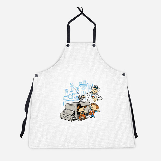 Scientific Paradox Goes Boink-unisex kitchen apron-DJKopet