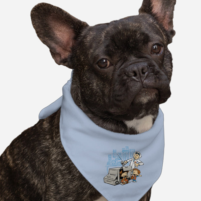 Scientific Paradox Goes Boink-dog bandana pet collar-DJKopet