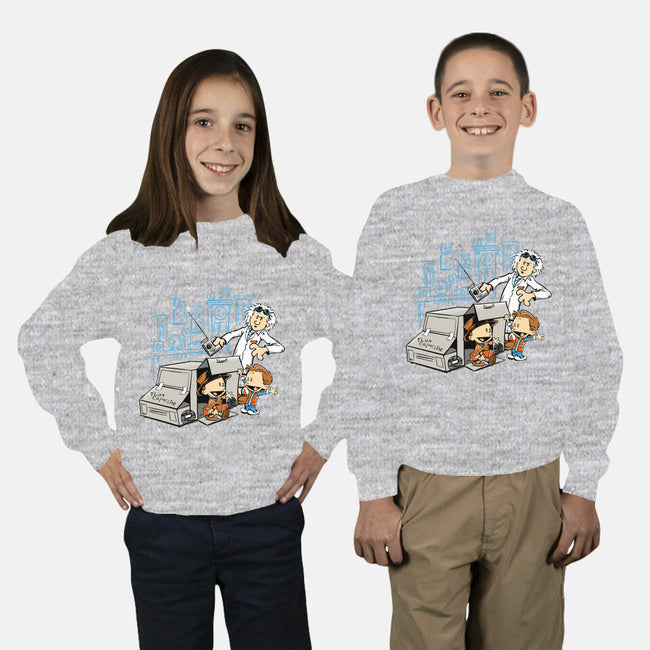Scientific Paradox Goes Boink-youth crew neck sweatshirt-DJKopet