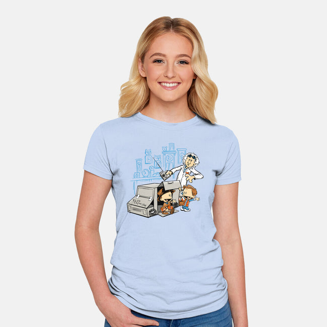Scientific Paradox Goes Boink-womens fitted tee-DJKopet