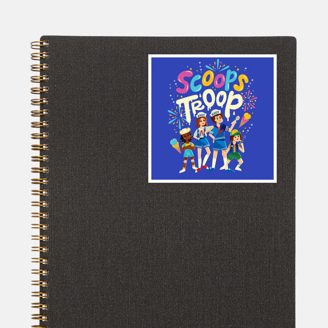 Scoops Troop-none glossy sticker-risarodil