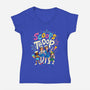 Scoops Troop-womens v-neck tee-risarodil