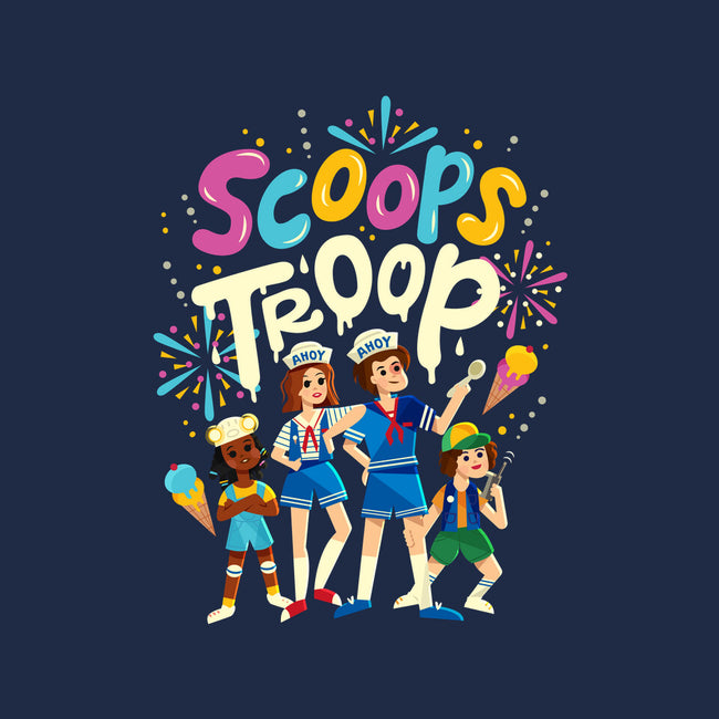 Scoops Troop-none polyester shower curtain-risarodil