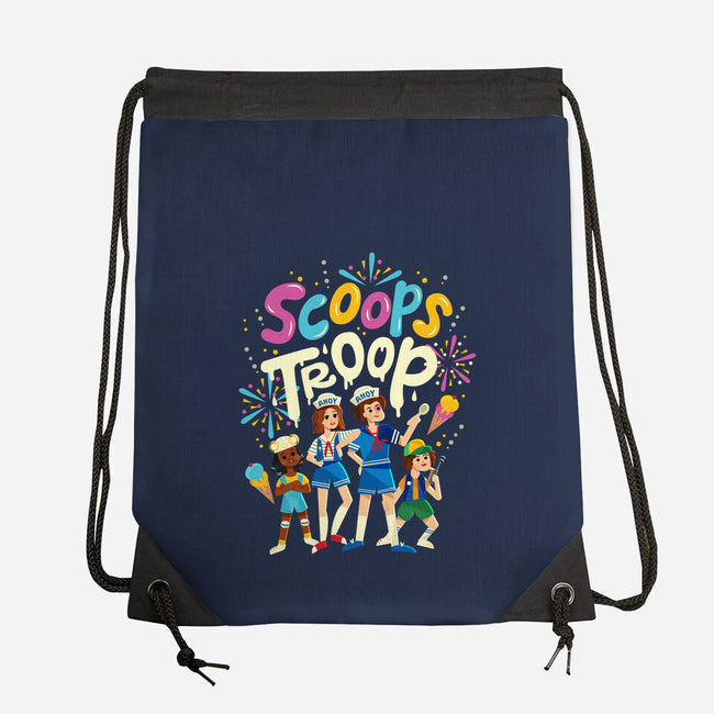 Scoops Troop-none drawstring bag-risarodil
