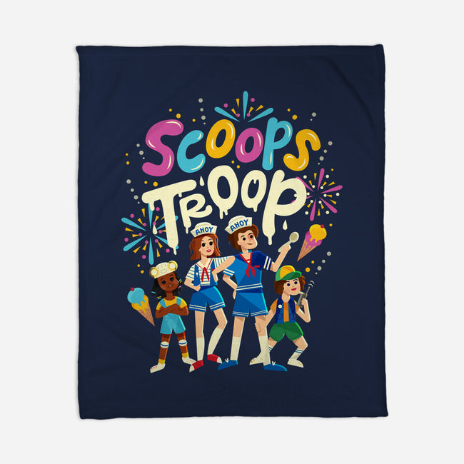 Scoops Troop-none fleece blanket-risarodil
