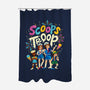 Scoops Troop-none polyester shower curtain-risarodil