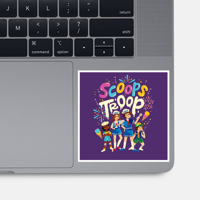 Scoops Troop-none glossy sticker-risarodil