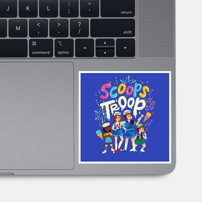 Scoops Troop-none glossy sticker-risarodil