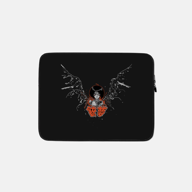 Scrapyard Angel-none zippered laptop sleeve-Kat_Haynes