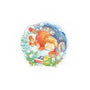 Sea Sisters-baby basic tee-littlebird.bigwolf
