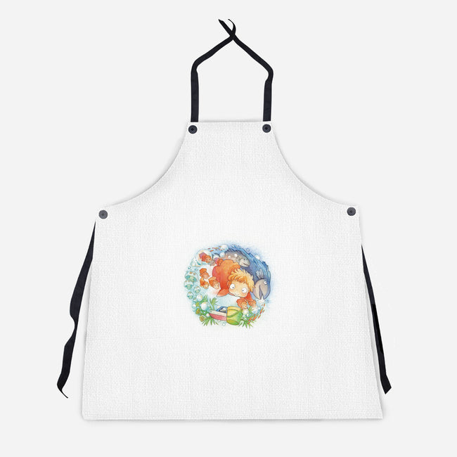 Sea Sisters-unisex kitchen apron-littlebird.bigwolf