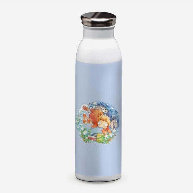 Sea Sisters-none water bottle drinkware-littlebird.bigwolf