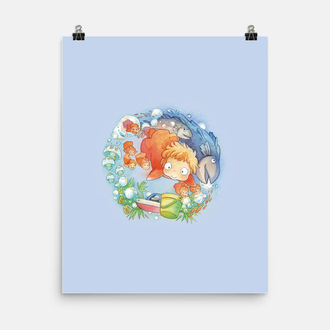 Sea Sisters-none matte poster-littlebird.bigwolf