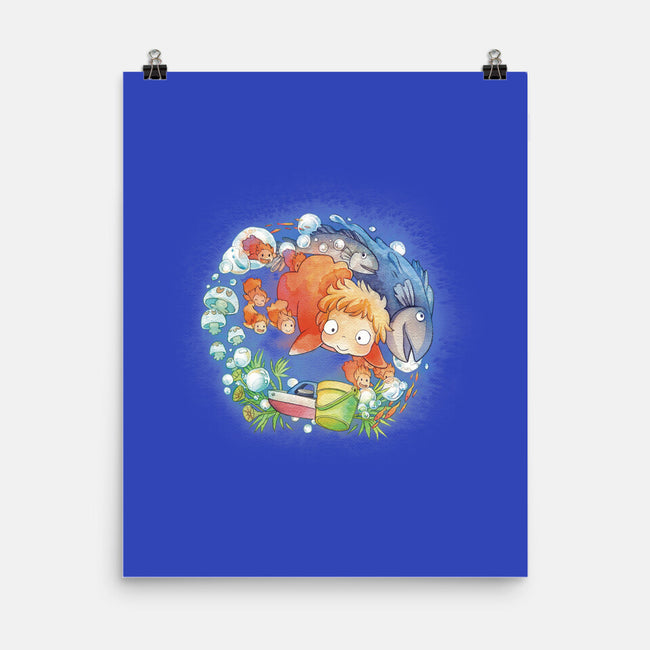 Sea Sisters-none matte poster-littlebird.bigwolf