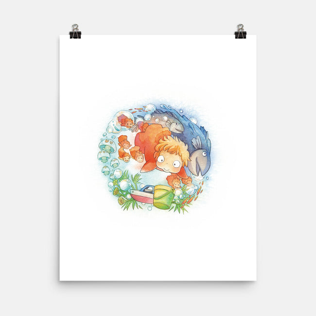 Sea Sisters-none matte poster-littlebird.bigwolf