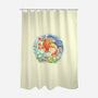 Sea Sisters-none polyester shower curtain-littlebird.bigwolf