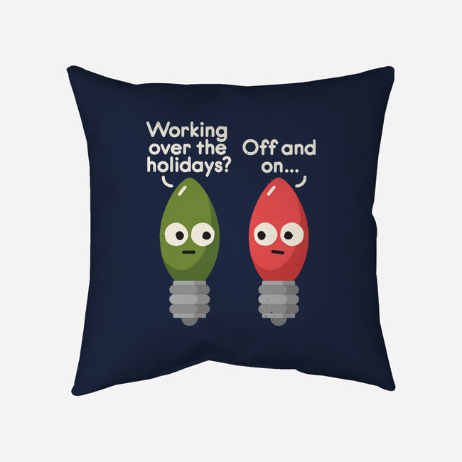 Seasonal Employment-none removable cover w insert throw pillow-David Olenick