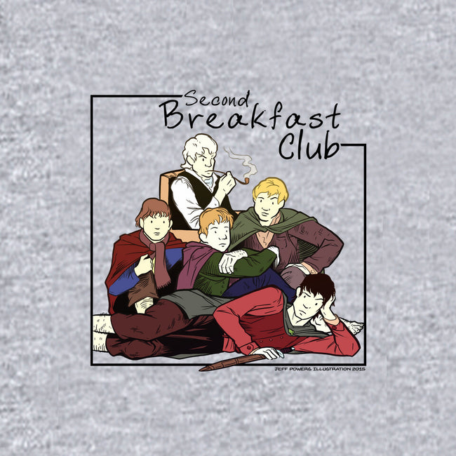 Second Breakfast Club-womens off shoulder sweatshirt-jpowersillustration