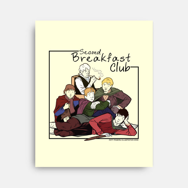 Second Breakfast Club-none stretched canvas-jpowersillustration