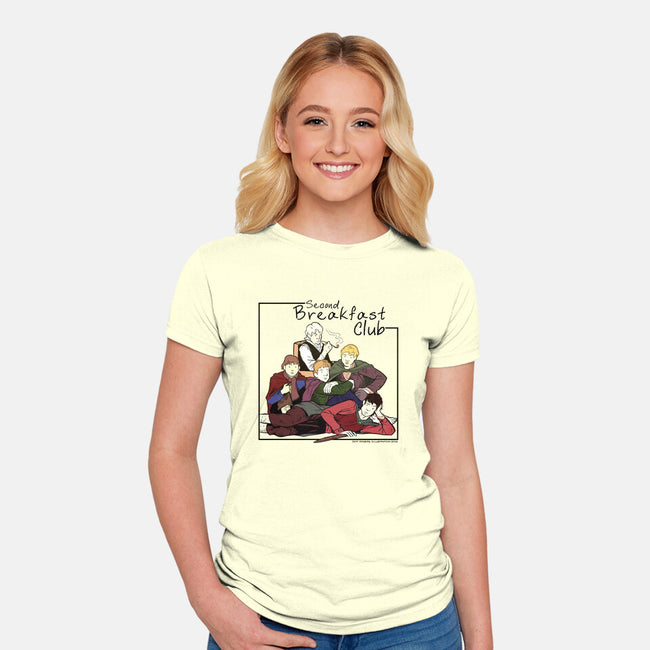 Second Breakfast Club-womens fitted tee-jpowersillustration