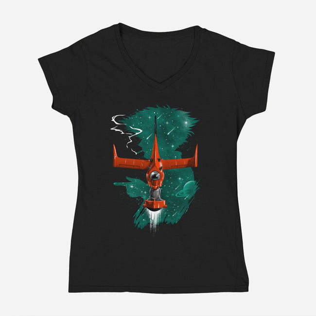 See You In Space-womens v-neck tee-vp021