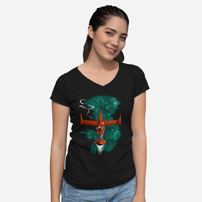 See You In Space-womens v-neck tee-vp021