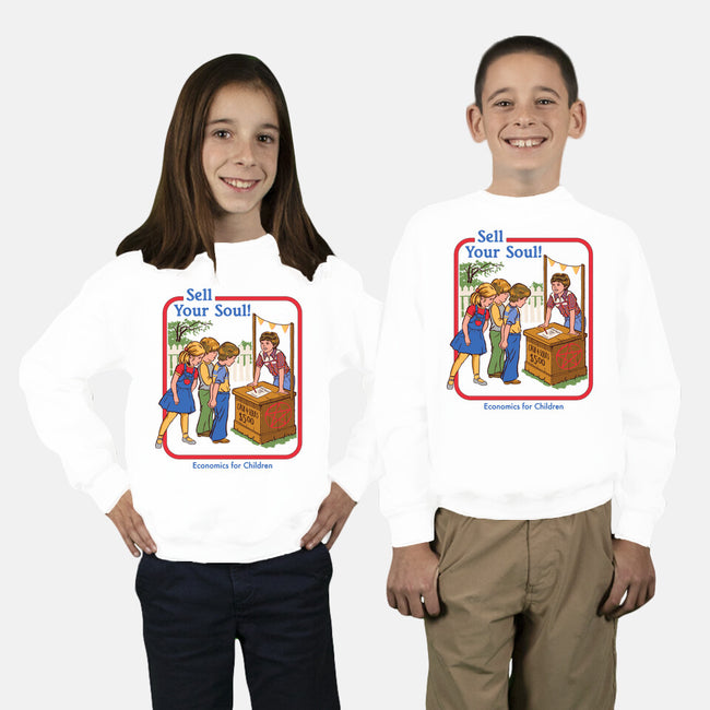 Sell Your Soul-youth crew neck sweatshirt-Steven Rhodes