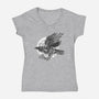 Send a Raven-womens v-neck tee-Jonito