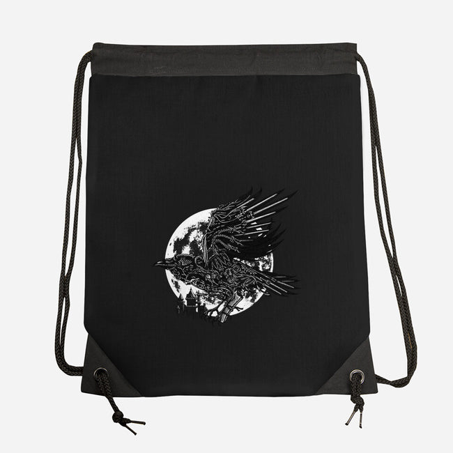 Send a Raven-none drawstring bag-Jonito