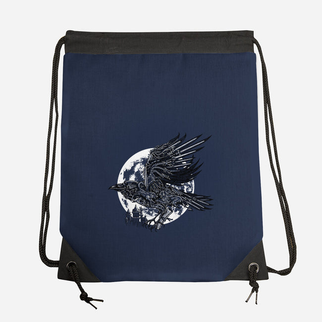 Send a Raven-none drawstring bag-Jonito