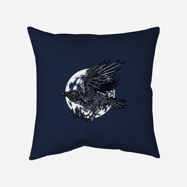 Send a Raven-none removable cover throw pillow-Jonito