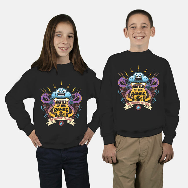 Sex Bob-Omb VS The Twins-youth crew neck sweatshirt-Bamboota