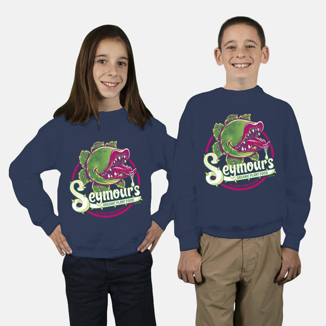 Seymour's Organic Plant Food-youth crew neck sweatshirt-Nemons