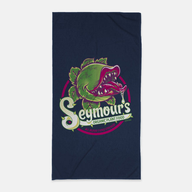 Seymour's Organic Plant Food-none beach towel-Nemons