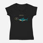Sharkasm-womens v-neck tee-Teo Zed