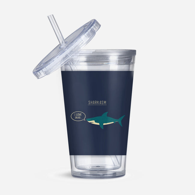 Sharkasm-none acrylic tumbler drinkware-Teo Zed