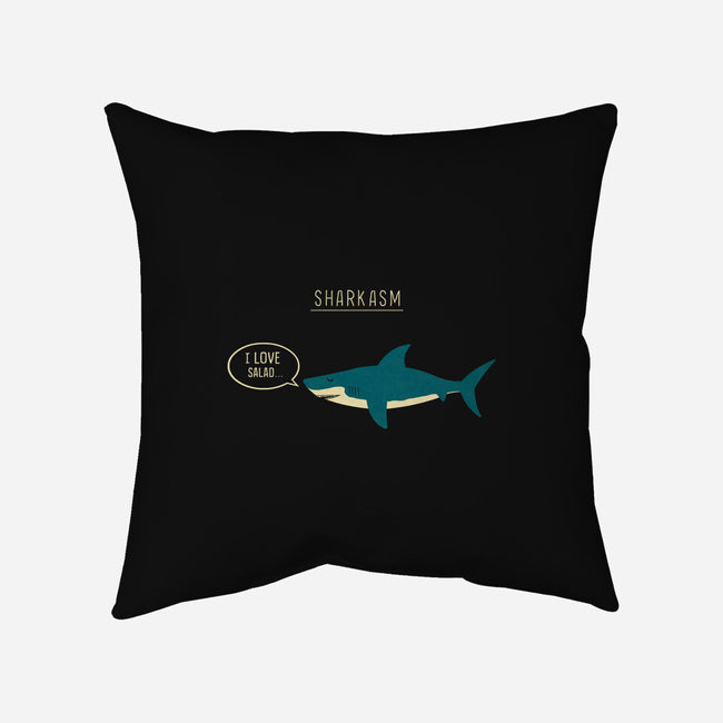 Sharkasm-none removable cover w insert throw pillow-Teo Zed