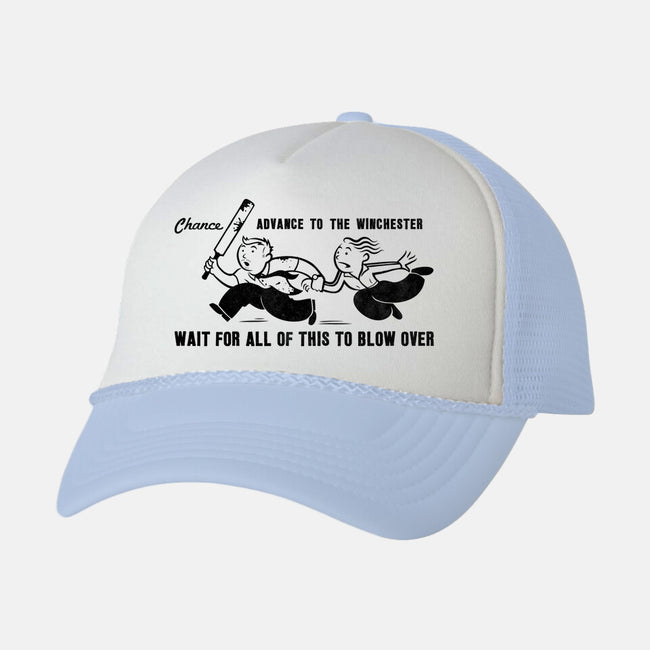 Shaun's Last Chance-unisex trucker hat-stationjack
