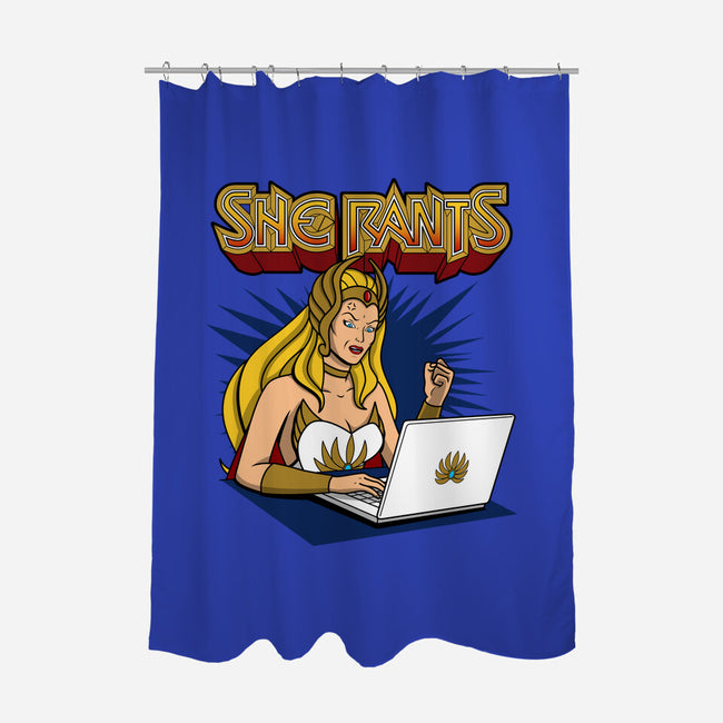 She Rants-none polyester shower curtain-Boggs Nicolas