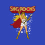 She Rocks-none polyester shower curtain-Boggs Nicolas