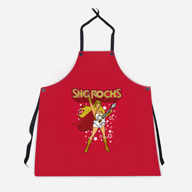 She Rocks-unisex kitchen apron-Boggs Nicolas