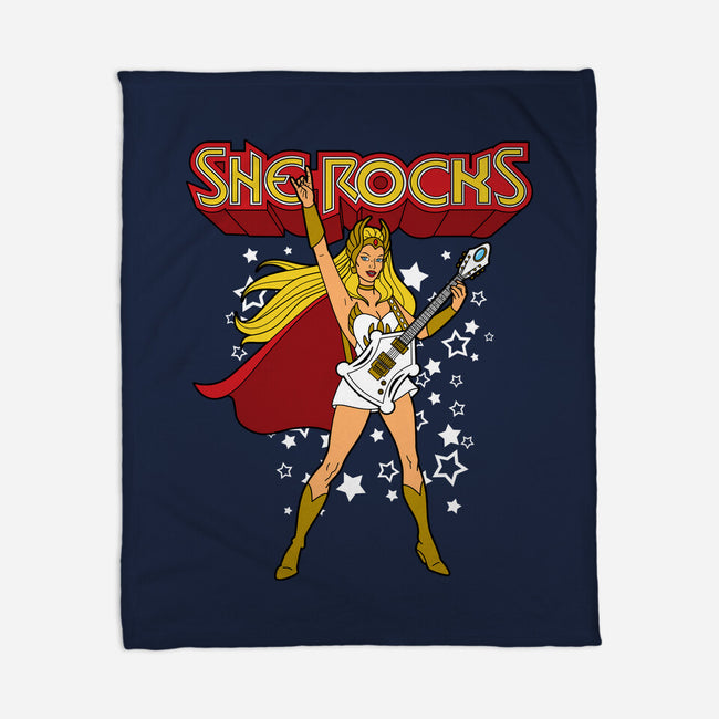 She Rocks-none fleece blanket-Boggs Nicolas
