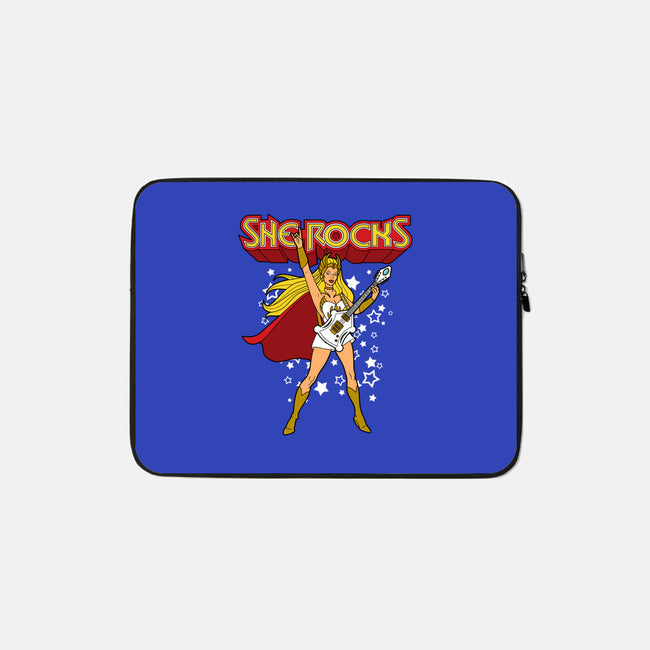 She Rocks-none zippered laptop sleeve-Boggs Nicolas