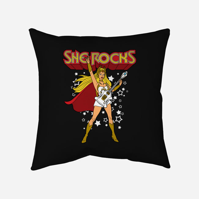 She Rocks-none removable cover w insert throw pillow-Boggs Nicolas