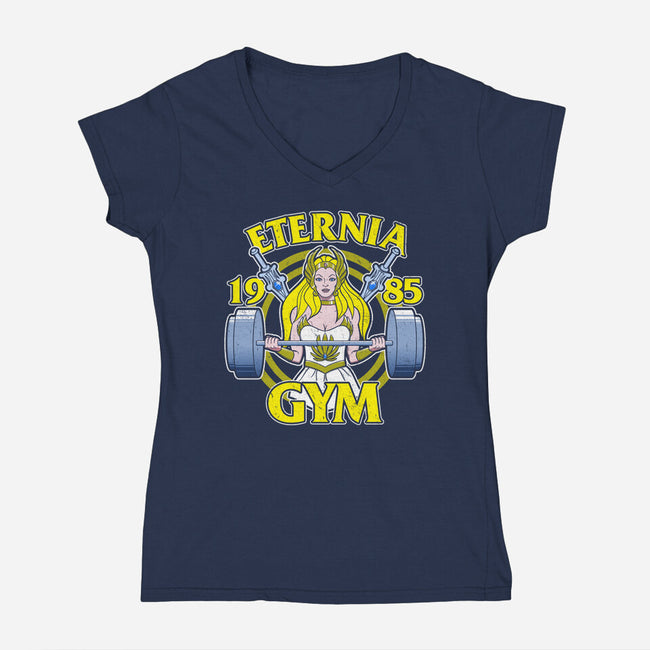 She-Lifts-womens v-neck tee-jozvoz