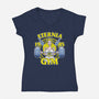 She-Lifts-womens v-neck tee-jozvoz
