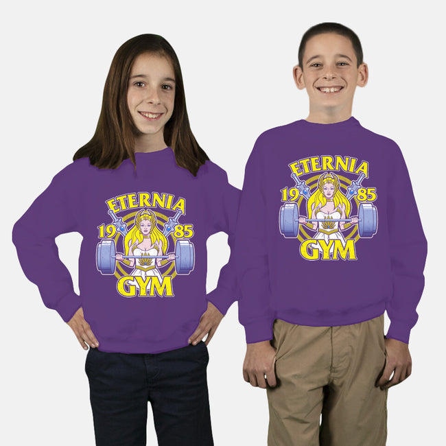She-Lifts-youth crew neck sweatshirt-jozvoz