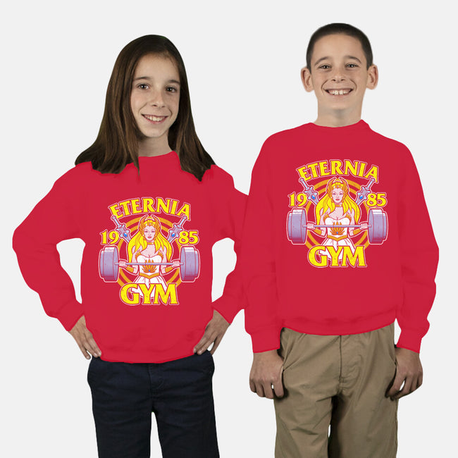 She-Lifts-youth crew neck sweatshirt-jozvoz