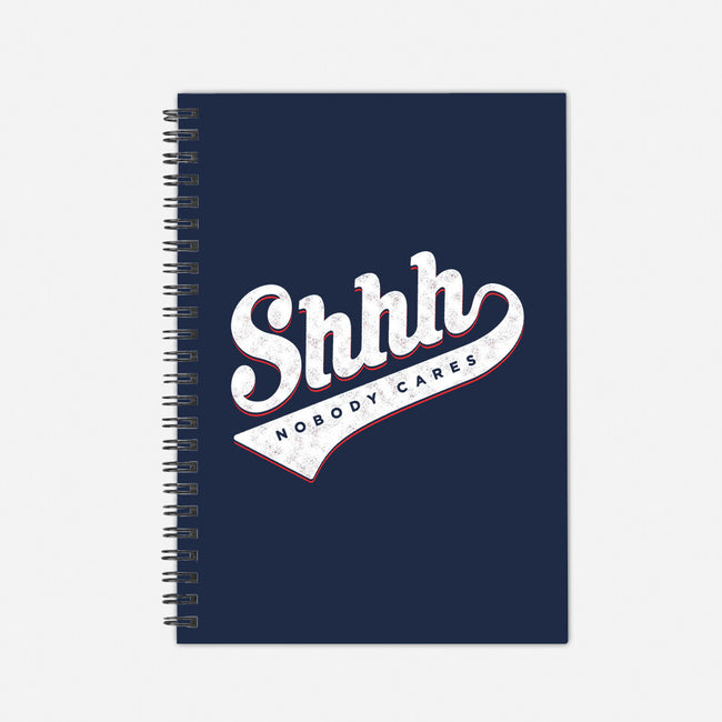 Shhh, Nobody Cares-none dot grid notebook-mannypdesign
